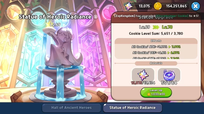 CRK414: Lv57 - 4452k Powers - Castle level 14 - 160 Cookie | Eli 2 - DarkCao
