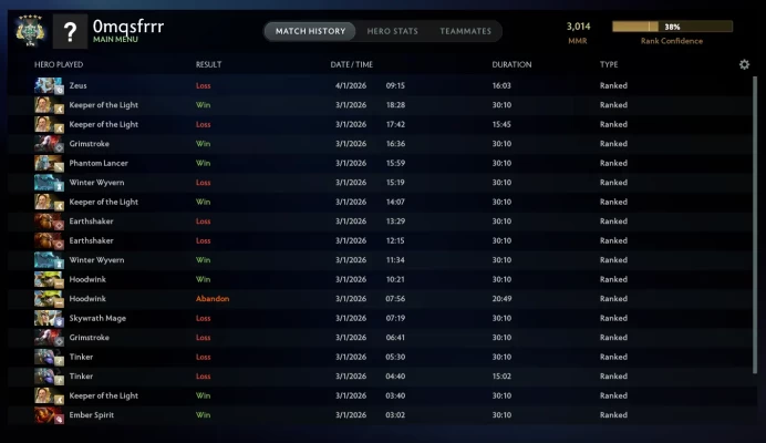 Archon 5 \ 3014 MMR \ 10080 Behavior \ Dota PLUS (Check the screenshots to see when it ends ) #M