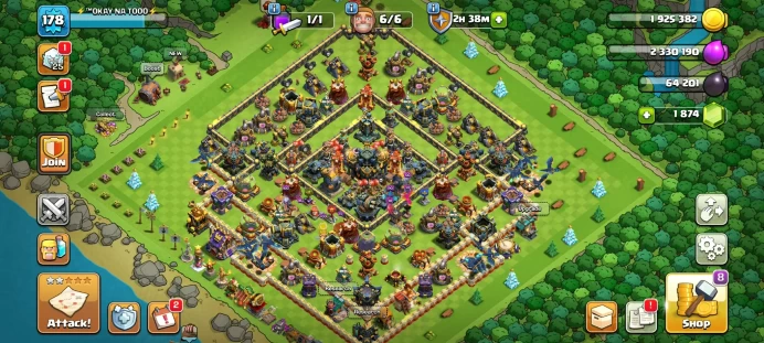 TH 17 SEMI MAX WALLS / DEFENSE | FREE NAME | with MAX EPIC EQUIPMENT | LOTS OF MAGIC ITEMS WAR STARS EQUIPMENT EPIC HERO SKIN GEMS