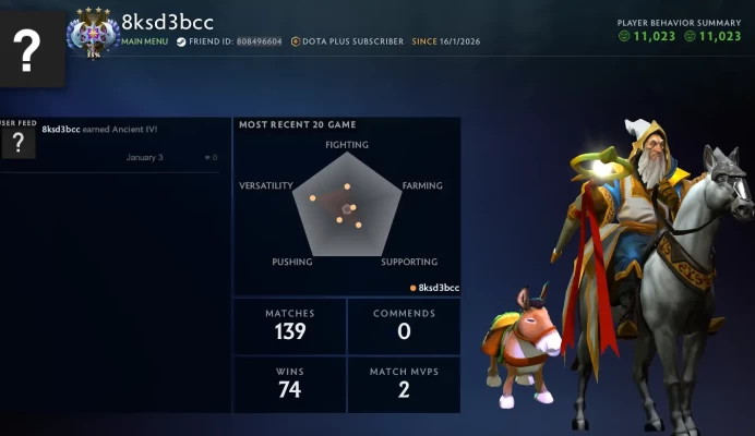 Ancient 4 \ 4366 MMR \ 11023 Behavior \ Dota PLUS (Check the screenshots to see when it ends ) #M