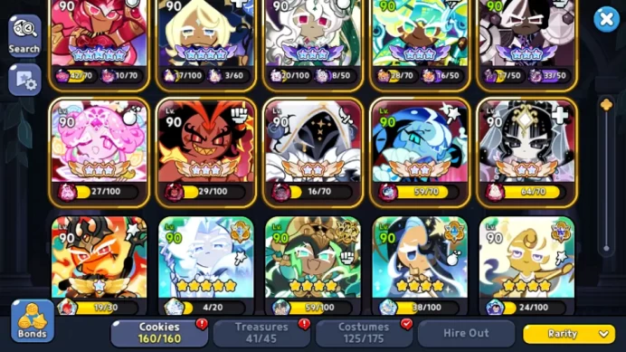 CRK415: Lv58 - 3842kPowers - Castle level 15 - 160/160 Cookie - DarkCacao