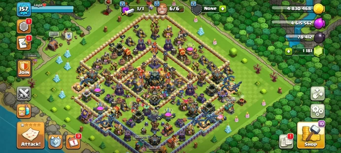TH 17 SEMI MAX DEFENSE / WALLS | WITH MAX EPIC EQUIPMENT | FREE NAME | LOTS OF MAGIC ITEMS WAR STARS EQUIPMENT EPIC HERO SKIN GEMS