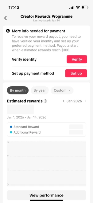 Instanly Delivery/ Monetized 122KReal Followers+4.3M Likes Account/ Creator Rewards Program Activated/ TikTok Shop/Live Stream/ Full Access