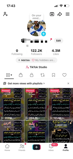 Instanly Delivery/ Monetized 122KReal Followers+4.3M Likes Account/ Creator Rewards Program Activated/ TikTok Shop/Live Stream/ Full Access