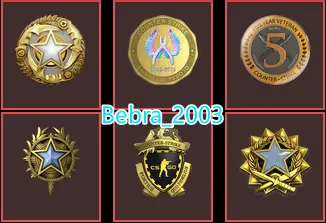 CS2 Prime+6Medals(2017-2020-2025 Service Medal/5Y/Loyalty Badge/Global Offensive Badge)Inventory 10$
