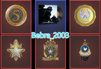 CS2 Prime 805 hours+5Medals(2022-2023 Service Medal/10 Year Birthday Coin/5Y/Global Offensive Badge)