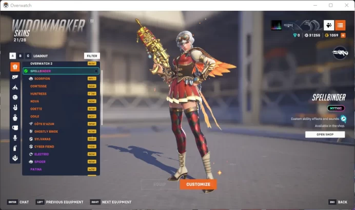 WIDOWMAKER / SPELLBINDER / HANZO / ONRYO / ASHE / RAIJIN / Full Mail Access / see the picture / Please Read Description / crwpyt