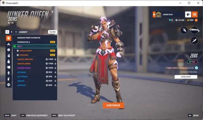 ZEUS / SEOUL DYNASTY AWAY / Full Mail Access / see the picture /  Please Read Description / kuebl