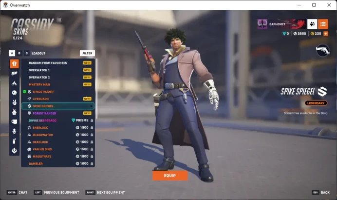 GENJI / CYBER DEMON / 2 Gold Weapons / Full Mail Access / see the picture / Please Read Description / xgrgb