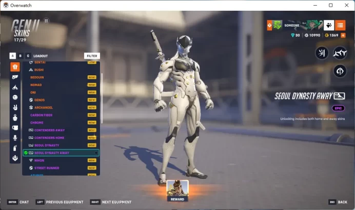 GENJI / SEOUL DYNASTY AWAY / / Full Mail Access / see the picture / Please Read Description / edzz
