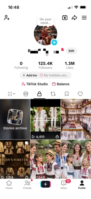 Monetized Account/120K Followers+1.2M Likes/ Creator Rewards Program Activated/ Live Stream/ Full Access