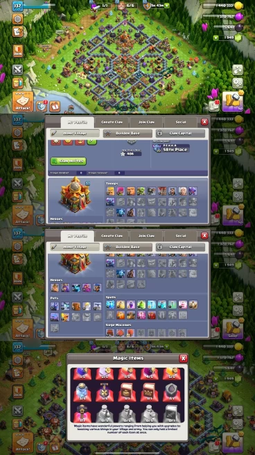 AR186- TH16 Semi | XP 137 | BK34 AQ34 MP27 GW31 RC18 | +1950 Gems | 6 Epic Equipment | 100% Secure SCID | iOS & Android