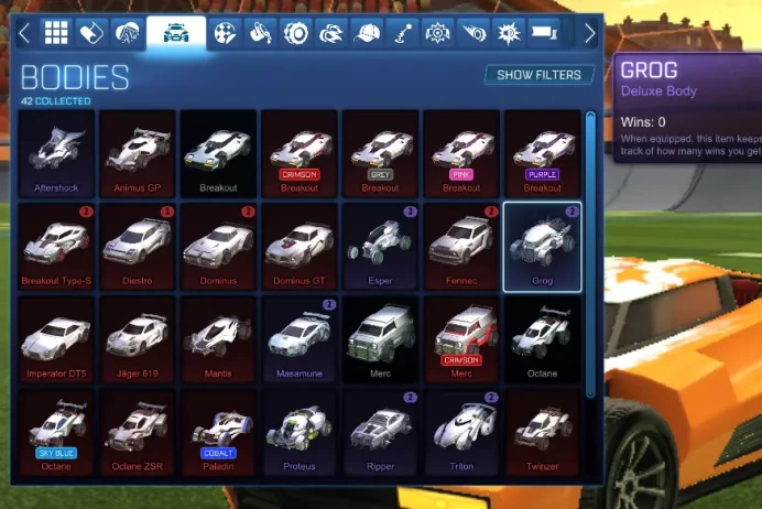 STOCK1024 //Rocket League Loaded Inventory Imperius GT Breakout Type 5 Octane ZSR Grog Body Helix Boost Ninja Star (K)