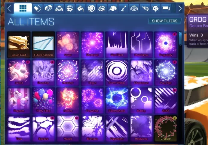 STOCK1024 //Rocket League Loaded Inventory Imperius GT Breakout Type 5 Octane ZSR Grog Body Helix Boost Ninja Star (K)