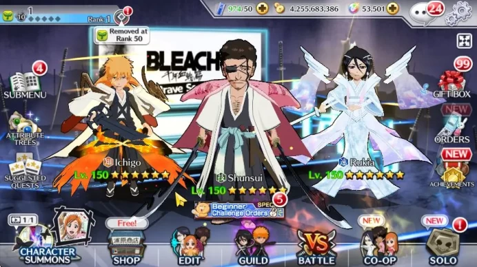 [GLOBAL]53K Orb|TYBW26(Aizen,Ikkaku,Shunsui),10th Anniv(Rukia,Ichigo),Kon New Year,Etc|2,6K PremTicket+7,5K AccTicket|(BBS2153)