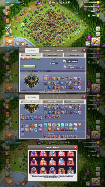 AR197- TH17 Near Max | XP 216 | BK77 AQ94 MP59 GW60 RC32 | Strong Equipment | 100% Secure SCID | iOS & Android