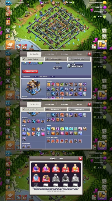AR198- TH18 Near Max | XP 216 | BK71 AQ79 MP54 GW67 RC41 | +8027 Gems | Strong Equipment | 100% Secure SCID | iOS & Android