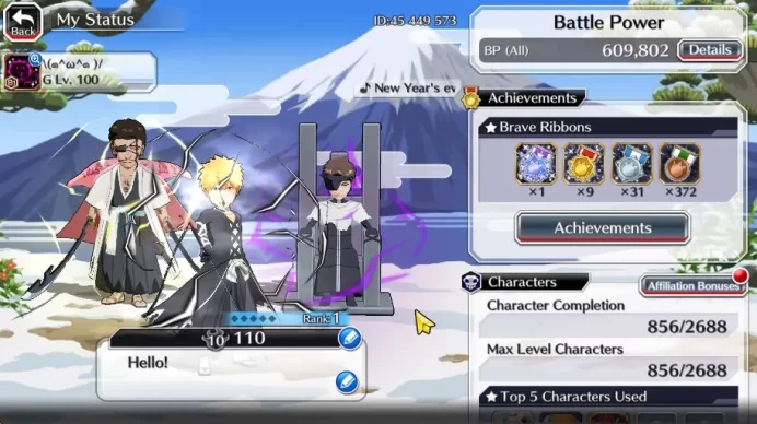[GLOBAL]42K Orb|TYBW26(Aizen,Ikkaku,Shunsui),Kon New Year,Ichigo Crescent,TYBW25(Mila,Senjumaru,Ichigo),Etc|5,1K AccTic| BBS2166