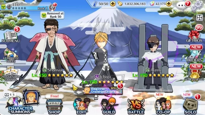 [GLOBAL]42K Orb|TYBW26(Aizen,Ikkaku,Shunsui),Kon New Year,Ichigo Crescent,TYBW25(Mila,Senjumaru,Ichigo),Etc|5,1K AccTic| BBS2166