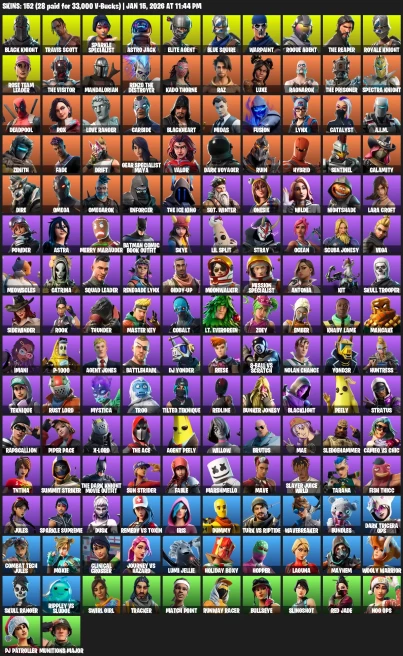 152 Skins | Black Knight + Travis Scott