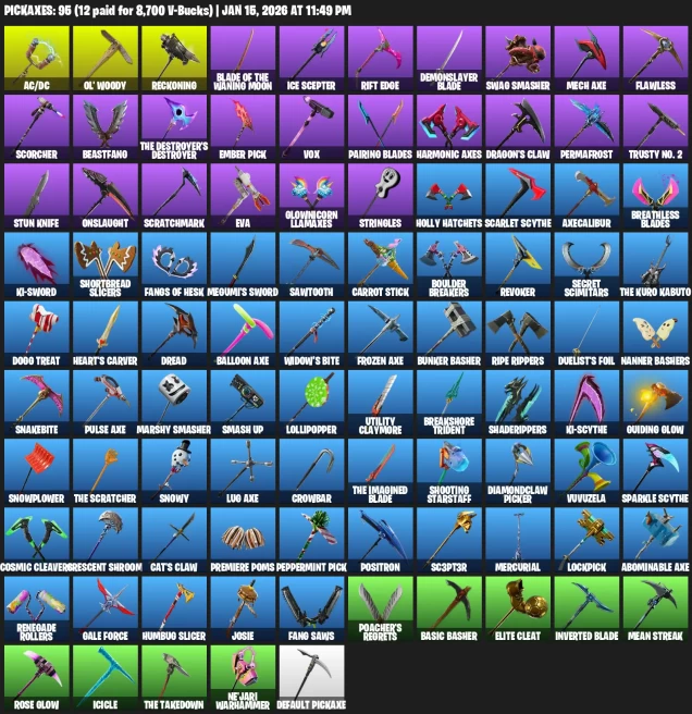 121 Skins | OG STW | Black Knight | Crushing specialist | Murderer | Blue squire | Royal Knight |