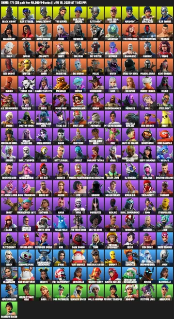 171 Skins | Black Knight | Leviathan Axe | OG STW