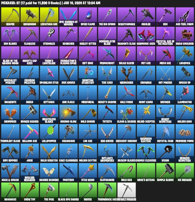 98 Skins | Wildcat | John Wick | Blue Team Leader | Gold Midas | Leviathan Ax | Reckoning | Reaper