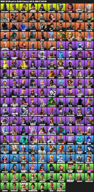 197 skins | black knight | sparkle specialist | the reaper |