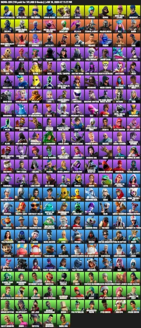 225 Skins | Wonder | Ikonik | Honor Guard | OG STW | Glow |