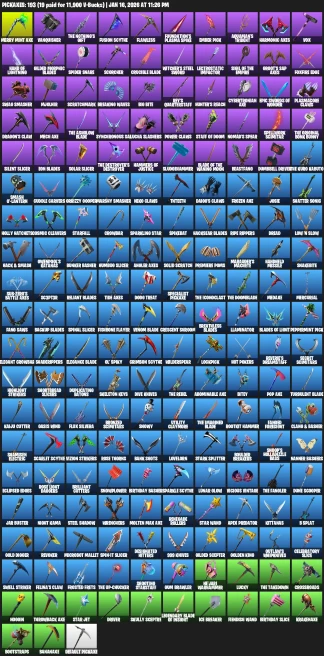 189 Skins | IKONIK | Merry Mint Axe | Gold Meowscles | Gold Midas | Gold Brutus | Rogue Agent | FNCS Renegade