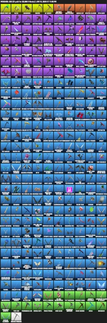 344 Skins | Blue Squire, Royale Knight, Ikonik, Wonder, Black Knight, Sparkle Specialist, The Reaper, Merry Mint Axe, Fl
