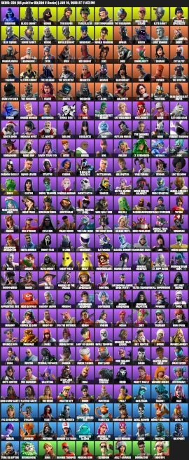 239 Skins | Black Knight + IKONIK + The Reaper + Merry Mint Axe