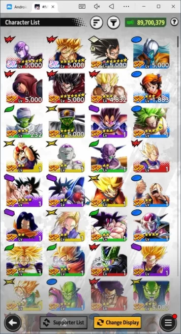 101M Total Power|LV159|4 UL+ 16 LL|SS4 Goku, SS4 Vegeta, SS4 Gogeta, SS Goku, etc |Android|CheckSS(DBL935)
