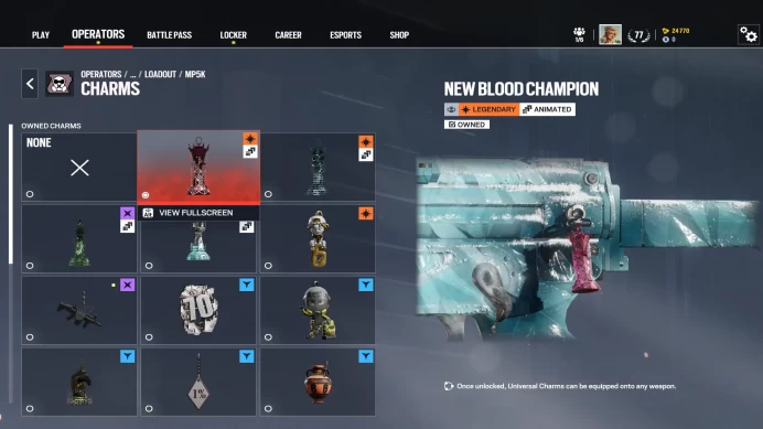 [PC ACCOUNT CONSOLE LINKABLE] [GAME PURCHASED] Level 77 ~ 1xChampion Rank Charm+Background card ~ 6xBlack Ices﻿ ~53 Operators Unlocked#AkJL