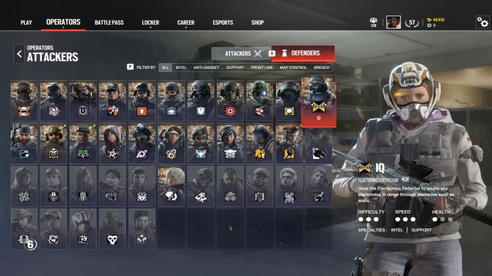 [PC ACCOUNT CONSOLE LINKABLE] [GAME PURCHASED] Level 57 ~ 1xBlack Ice~ 69k Renown~ 44 Operators Unlocked lvl 50 Ranked Ready Smurf  #BEks