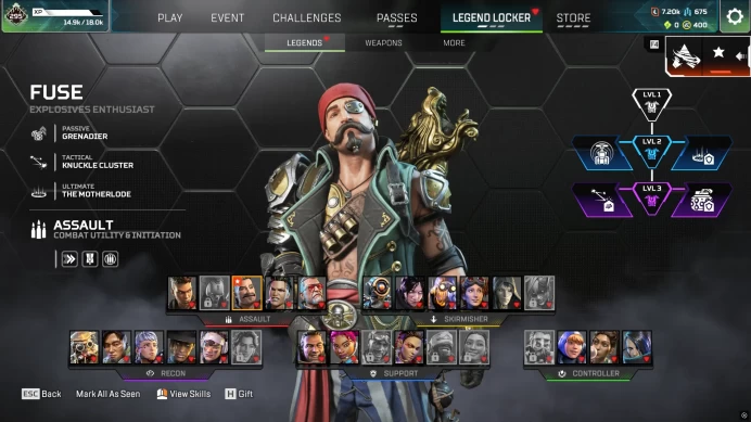 EA | Smurf | Legendary items 57 + Level 295 + 400 apex coins