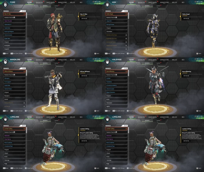 EA | Smurf | Legendary items 57 + Level 295 + 400 apex coins
