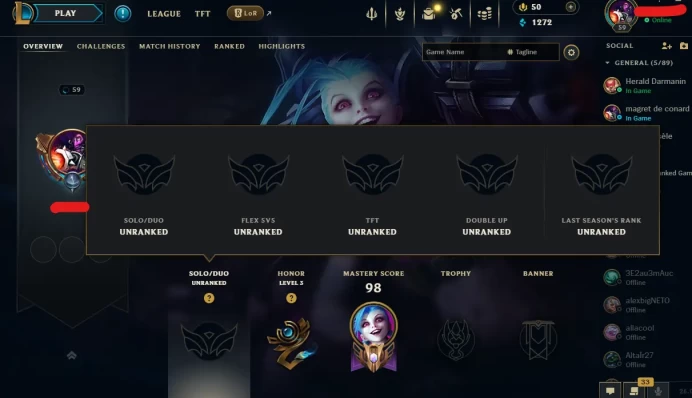 【EUW】Level 59    65 Champ/ 3 Skins   Full Access  High Quality Account  Instant Delivery️