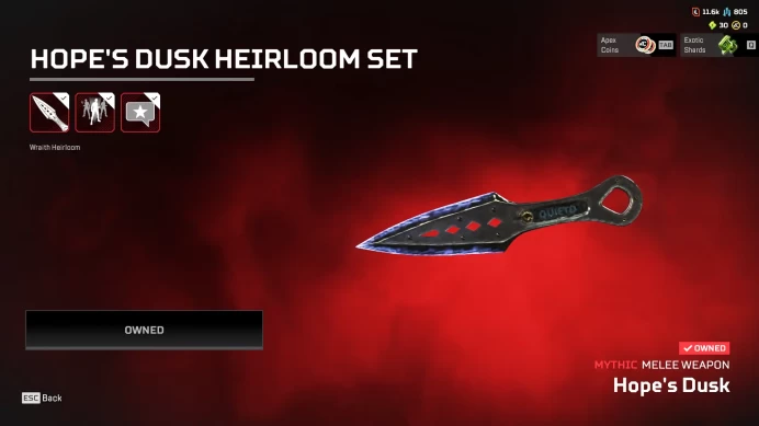 Apex Ea Account | Universal Heirloom / Cobalt Katar | 5 Heirlooms - Wraith + BloodHound + Loba + Revenant | 325 Legendries | Level 656 | Full Ac