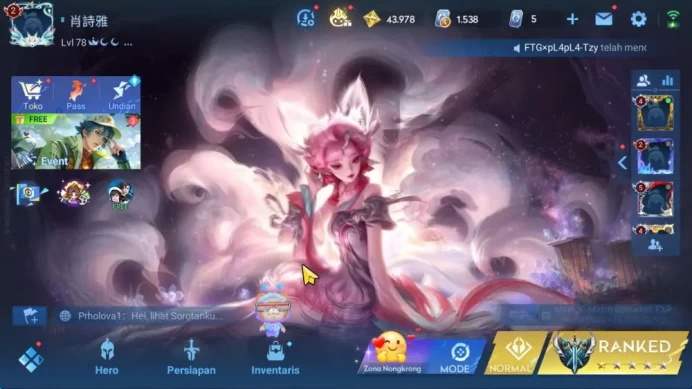 Hero 110 Skin 96|Legend Lady Sun,Allain,Sanxingdui,Lyn24,Etc|Infinite|(HOK1801)
