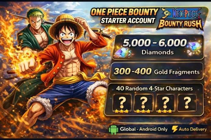 【Global Android only】5000 - 6000 Diamonds ◈ 300 - 400 Gold Fragments ◈ 40 Random 4-star◈ Auto Delivery