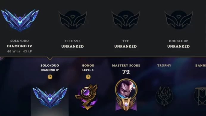[EUW] S16! - SPLIT 1! - Diamond 4 - 29.4K Be - Honor 4 - Instant Delivery - Ranked Ready
