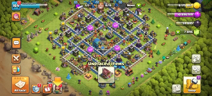 [Code 9128] Th12 XP 169 / 7k Gems + 1100 War Star / Very Cheap