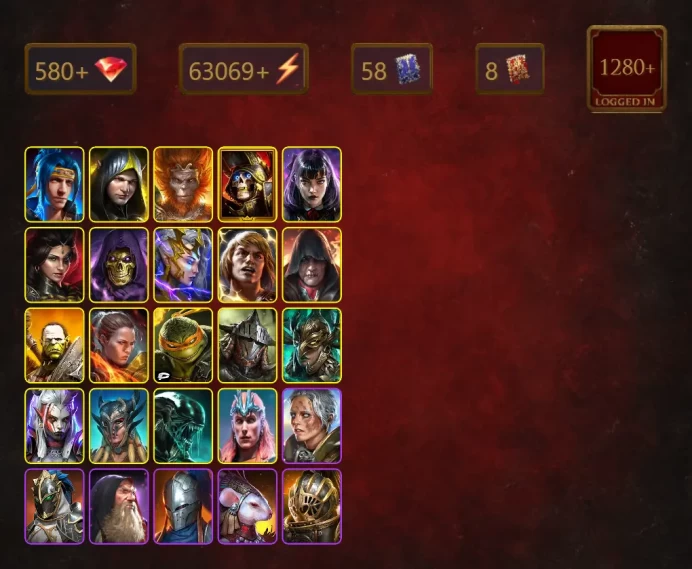 [STARTER]He-Man+Ninja+Aleksandr+Wukong+Deathknight+Alice+Adelyn+Skeletor+Deliana+Holsring+Artak+Ronda+Michelangelo+59Epics