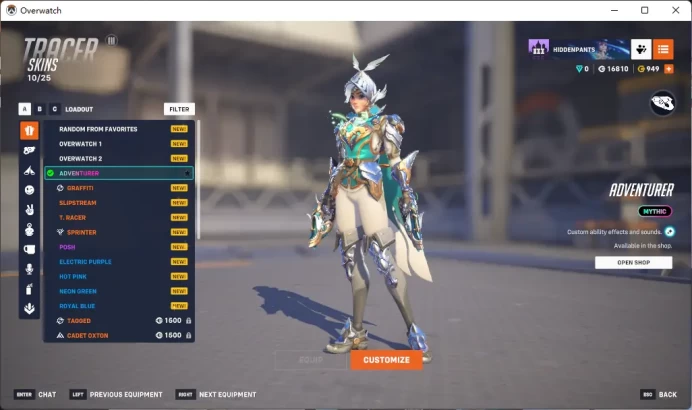 Snow Angel / MERCY / 8 Gold Weapons / Full Mail Access / see the picture / Please Read Description / Janack