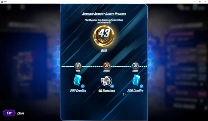 "SNAP231: CL 5530 - 43 Rank Gold | Total Card: 525 Card  