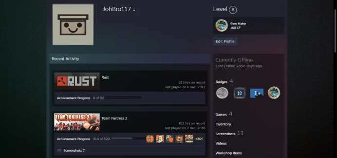 2016 Service Medal, Bloodhound Challenge Coin, 10Y, 5Y, Loyalty , Global Badge_ <<FACEIT>>_8 Level Steam  _ <30 Days Warranty>_NO VAC_303 hrs