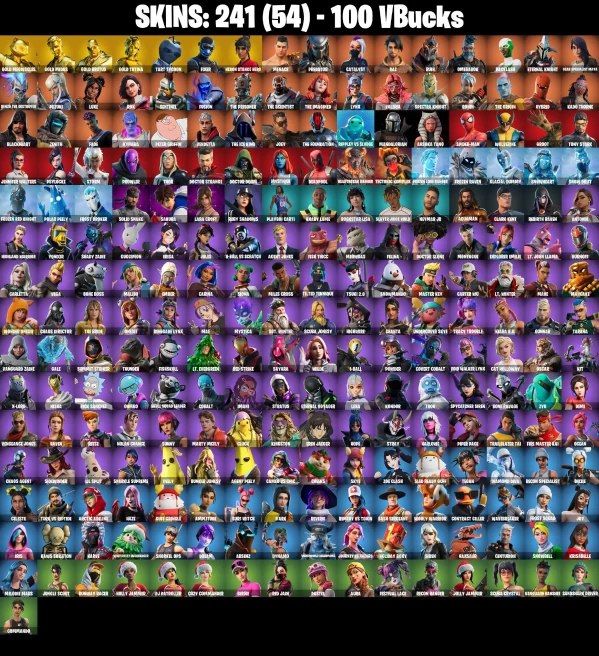 Full Access | 241 skins | Merry Mint Axe | Gold Meowscles | Gold Midas | Gold Brutus | Gold TNTina | Tart Tycoon | Fixer | Heron Stance Hero