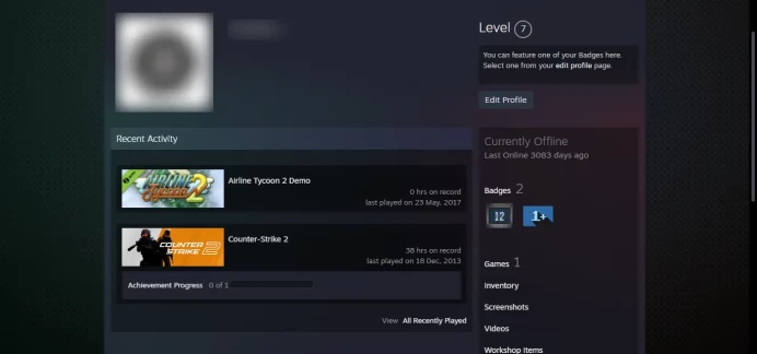 Bravo Challenge Coin, 10Y _<<FACEIT>>_7 Level Steam_<30 Days Warranty!!!> _NO VAC_5Y, Loyalty , Global Badge_38 hrs `