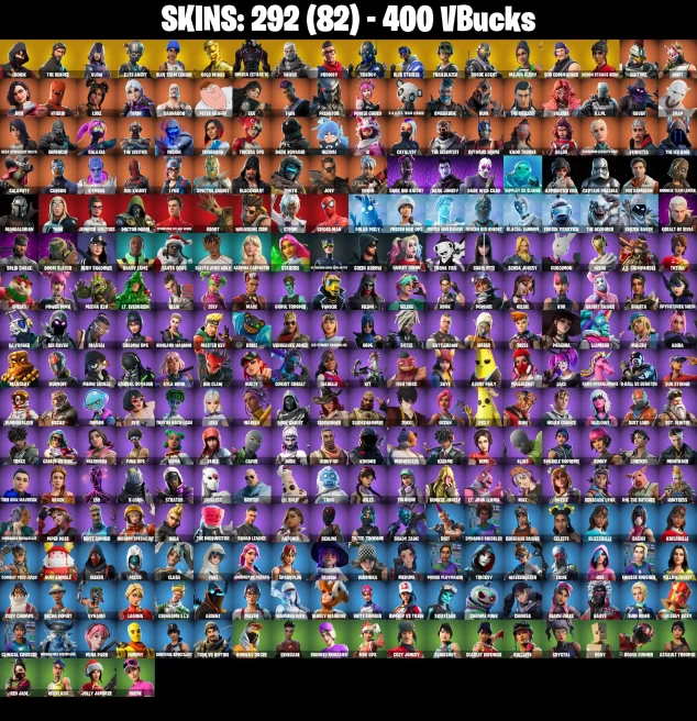 Full Acces | 292 skins | IKONIK | The Reaper | Glow | Renegade Raider | Elite Agent | Blue Team Leader | Gold Midas | Omega (stage 5) | Havoc
